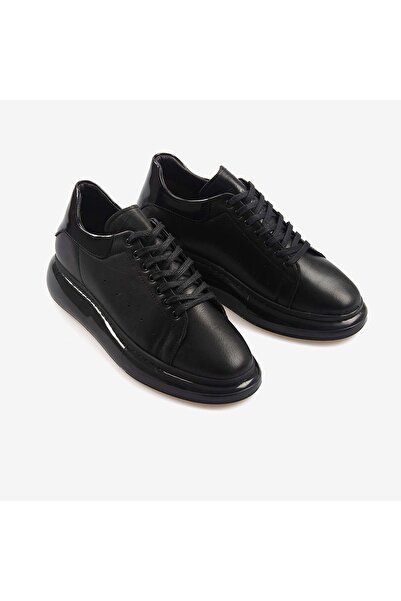 KEMAL TANCA Hakiki Deri Erkek Siyah Spor & Sneaker Ayakkabı B1
