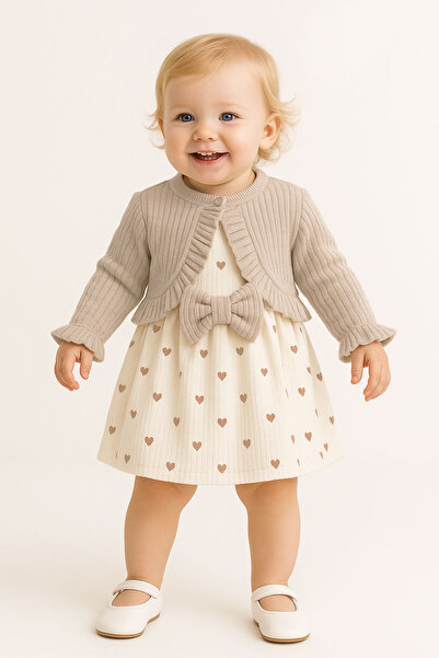 pony baby 'pony ile özel hisset' Kalpli Kız Bolerolu Elbise