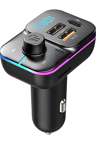 tekno grup Lucatch Lt-460 Araç Fm Transmitter 30W Typ-C Hızlı Şarjlı Çakmaklı...