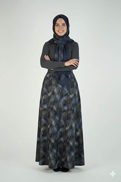 Oppland Women's Mother Bell Skirt Soft Textured No Show through Effortless Patterned Flowy Full Fit