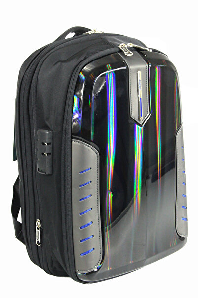 Baggaj S24138 ΠΟΛΥΕΣΤΕΡΑΣ ΤΥΠΟΣ ΦΟΡΗΤΟΥ Η/Υ/ΣΑΚΙΔΙΟ ΠΛΑΤΗΣ Μαύρο - Μπλε