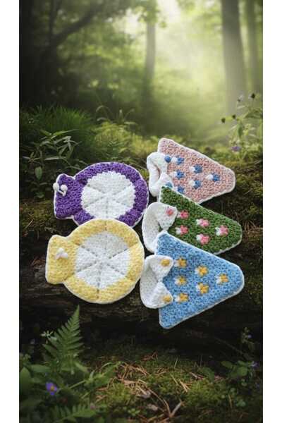 TUTUYA TEXTIL Soft Home Tekstil 5 Adet Karışık Model Lif Çeyizlik Gündelik Kullanım