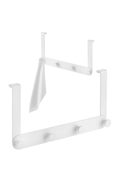 Other CUIER CABINĂ DE DUȘ, cârlig cvadruplu pentru prosoape, oțel, alb