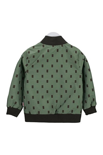 Haribo Boy's Teddy Bear Patterned Bomber Jacket - Khaki