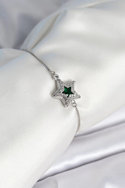 Nacario Mey imports ®   Star model elevator silver color women's bracelet