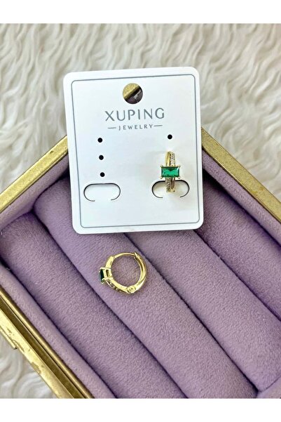 BY YASİN TOPÇU 💚   Xuping Emerald Gemstone Earrings – the Nobility of Green & the Radiance of Gold 💎 🌿