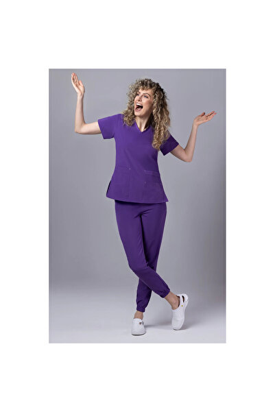 tag Γυναικεία ιατρική στολή PREMIUM EVA, σκούρο μωβ (βελούδο)