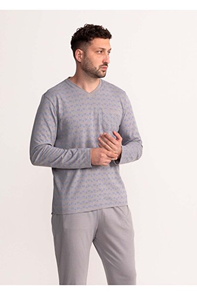 Soft&Seven by SOFIAMAN Men cotton pyjamas with V-nekline Filip