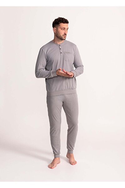 Soft&Seven by SOFIAMAN Men cotton pajamas Filip gray