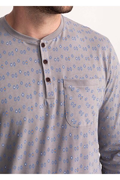 Soft&Seven by SOFIAMAN Men cotton pyjamas with button placket Filip