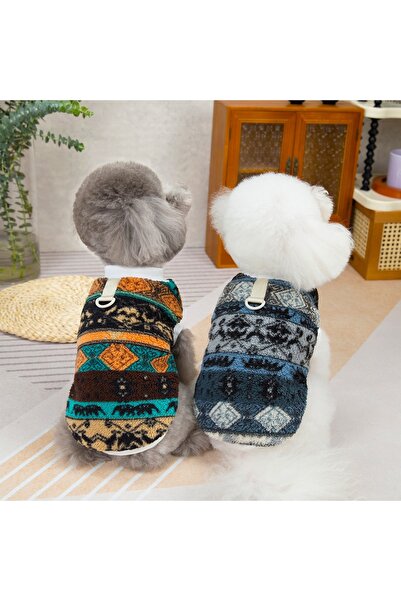 OEM Bluza cocolino pufoasa, pentru animale de companie mici si mijlocii, cu inel atasare lesa, DOG-26