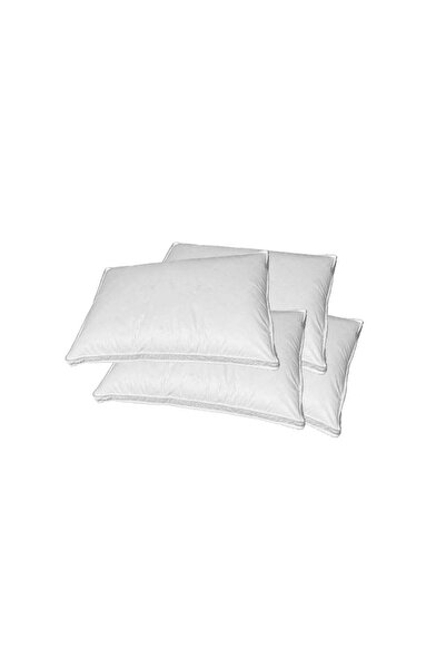 Domisa Goose Down Pillow 3 Chambers Celeste with 4 cm Border, 50x70 cm, White