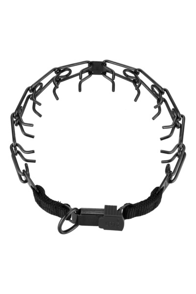 Herm Sprenger Zgarda Dresaj Inox Negru 4mm/60cm Sistem ClickLock