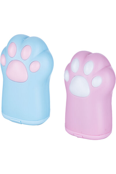 M&G Ascutitoare pernute de pisica, dubla cu container, diverse culori