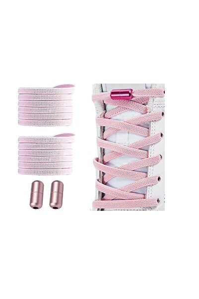 QuTek Elastic laces with NO TOUCH system and colored Metal Capsule for children and adults