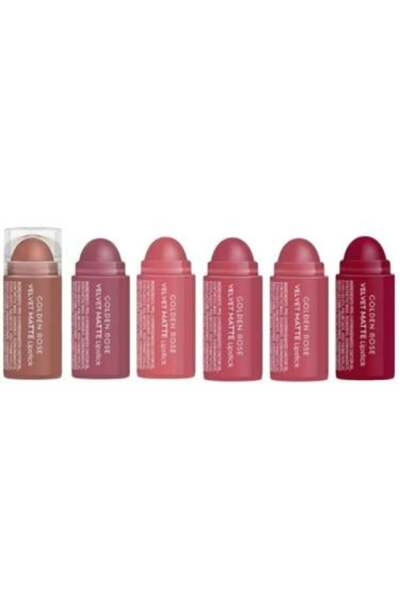 Golden Rose Velvet Mini Mix Lipstick Set - 6 Colors