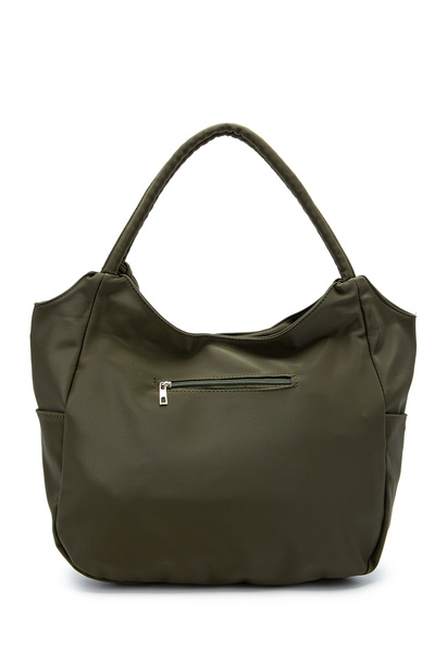 minebag Tassel Charm Detailed Parachute Fabric Eric Shoulder Bag Khaki