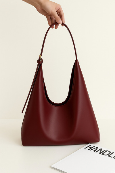 MY VİNTAGE Luxury Hobo Leather Shoulder Bag