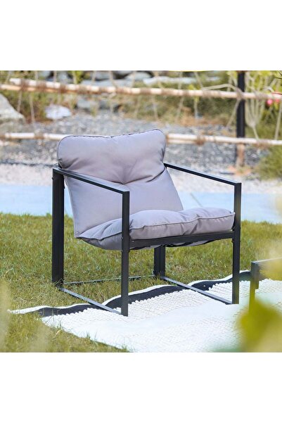 Danube Home Terry 4-Seater Outdoor Sofa Set - Grey | 2 Single Sofas & 1 Two-Seater with Table