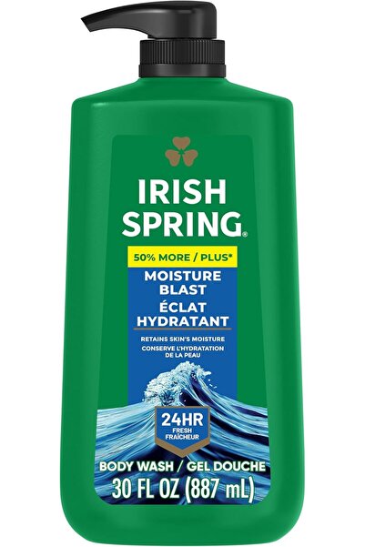 Irish Spring غسول للجسم للرجال، ترطيب فائق، شعور بالانتعاش طوال اليوم، زجاجة ...