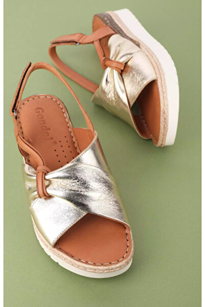 Gondol Sandale cu talpă moale anatomică din piele naturală