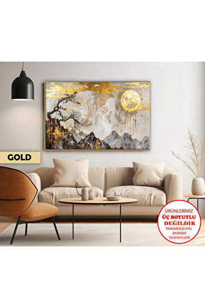 Harikabirev HARİKABİREV|MODERN MANZARA MODELİ 01 |ÇERÇEVELİ KANVAS TABLO CKYATAY