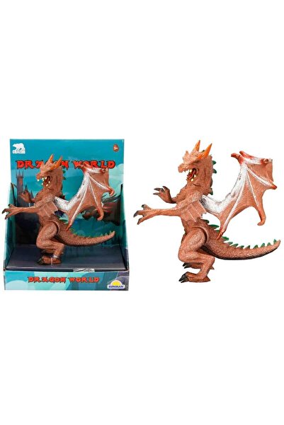 atastore2017 Dragon Figure with Stand 13 cm - Brown (Lisinya)