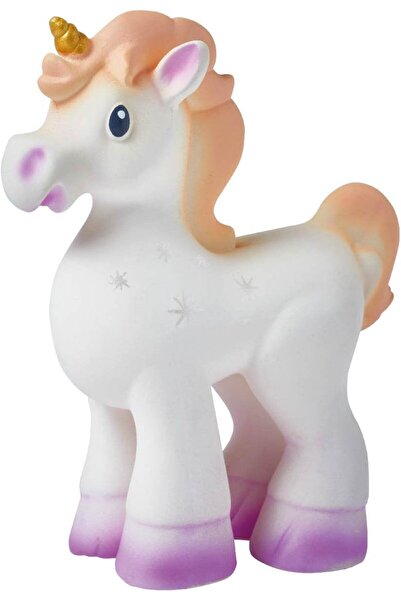 Nuby Unicorn Rubber Teether, 0 Months Plus, Teething Toy for Babies, White