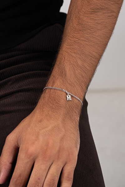 esdika 2MM HARFLİ GURMET GÜMÜŞ BİLEKLİK • 925 AYAR GÜMÜŞ • PREMİUM STERLİNG S...