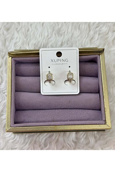 BY YASİN TOPÇU 💎 ✨   Xuping Square Baguette Earrings – Elegant Shine & Luxurious Sparkle 💫 👑