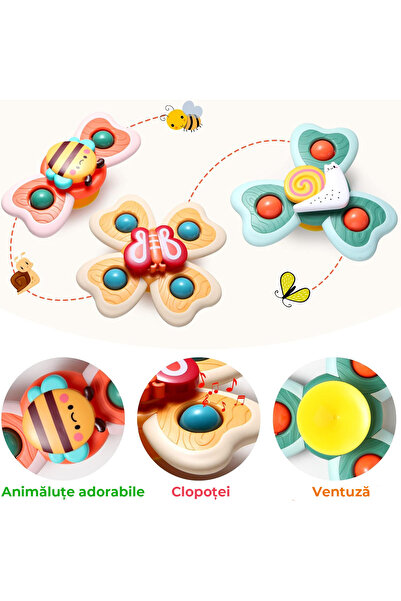Pitikot Jucarie interactiva pentru bebelusi Pitikot®, educationala, set 3 pie...