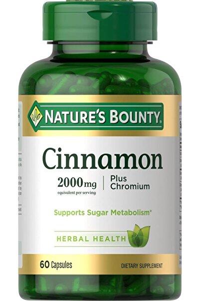 Nature's Bounty سينامون بلس كروميوم، 2000 ملغ، 60 كبسولة