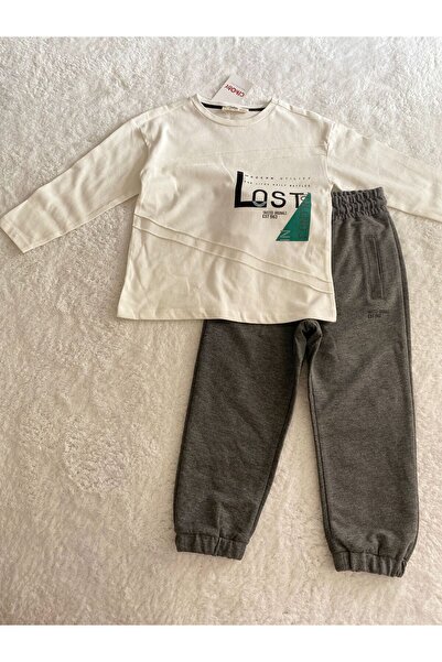 Çikoby Erkek Bebek Baskılı Eşofman Takımı