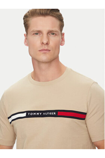 Tommy Hilfiger Men's T-Shirt MW0MW36498 Beige
