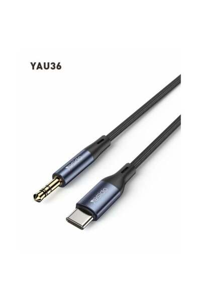Yesido كابل AUX YAU36 بطول متر واحد من 3.5 مم إلى النوع C