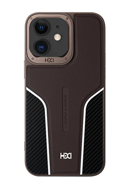 Fuchsia iPhone 11 HBC-264 Lambor Karbon Fiber Sport Kapak - Titan Gri