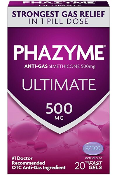 Phazyme تخفيف الغازات بالقوة القصوى، 20 قطعة