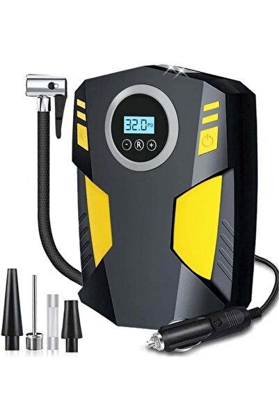 EzzySo Digital Car Tyre Inflator Air Compressor with Auto Stop and LED Light ...
