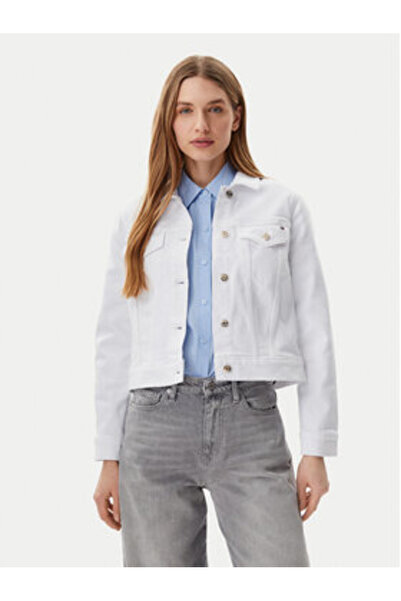 Tommy Hilfiger Women's Denim jacket WW0WW44374 White