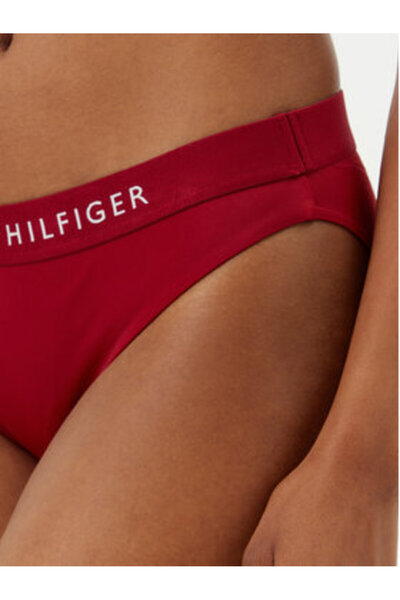 Tommy Hilfiger Slip de baie pentru femei UW0UW04120 Roșu