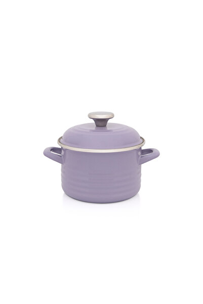 Metalac Oală cu capac 2l Standard Wave Purple emailat/16cm/2l/violet deschis