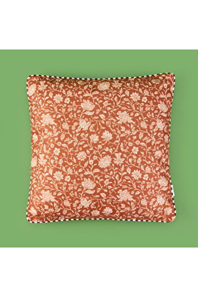 Evidea Soft Lule Throw Pillow - Brown - 45X45 cm