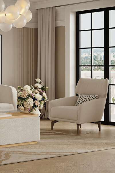 Enza Home Marsana Koltuk Takımı - Krem