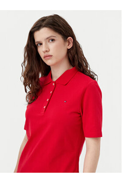 Tommy Hilfiger Women's Polo WW0WW43224 Red