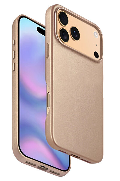 Fuchsia Apple iPhone 17 Pro Max HBC-242 Dividing Magsafe Kapak - Çöl Titanyum