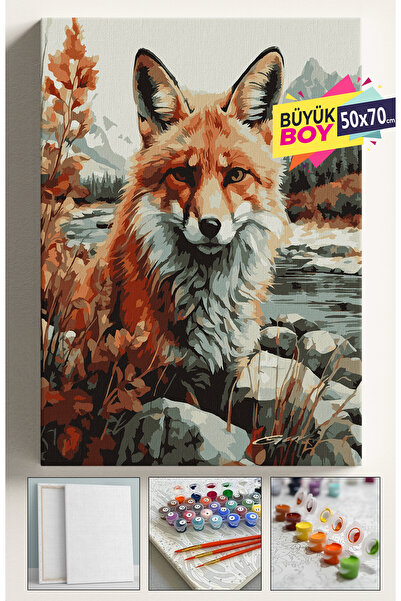 Genel Markalar Sayılarla Boyama Seti Numaralı Tuval Fırça Boya Dahil Kasnaklı...