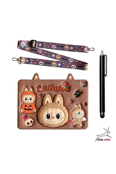 Alfa MEC Honor Pad X9A / X9 Pro 11.5 inç Uyumlu Labubu Standlı Çocuklara Özel Karakterli +Tablet Kalemi