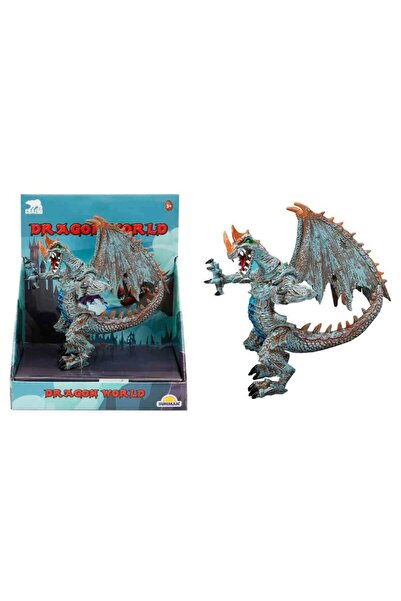 Genel Markalar Standlı Ejderha Figürü 13 cm - Mavi (Lisinya)