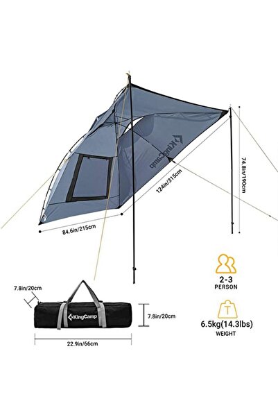Other KING CAMP Compass Car Tent - Gray