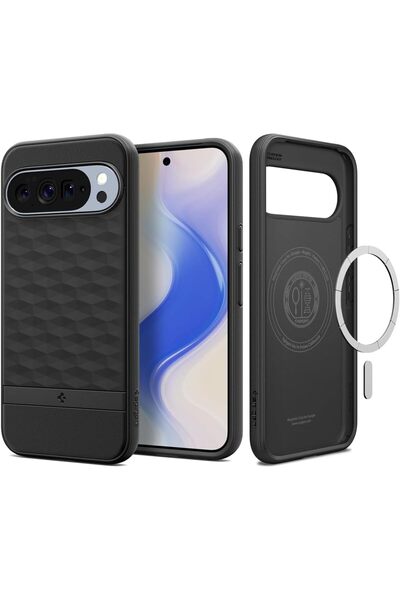 Spigen Parallax MagFit for Google Pixel 10 Pro XL case Pixelsnap and MagSafe compatible Matte Black